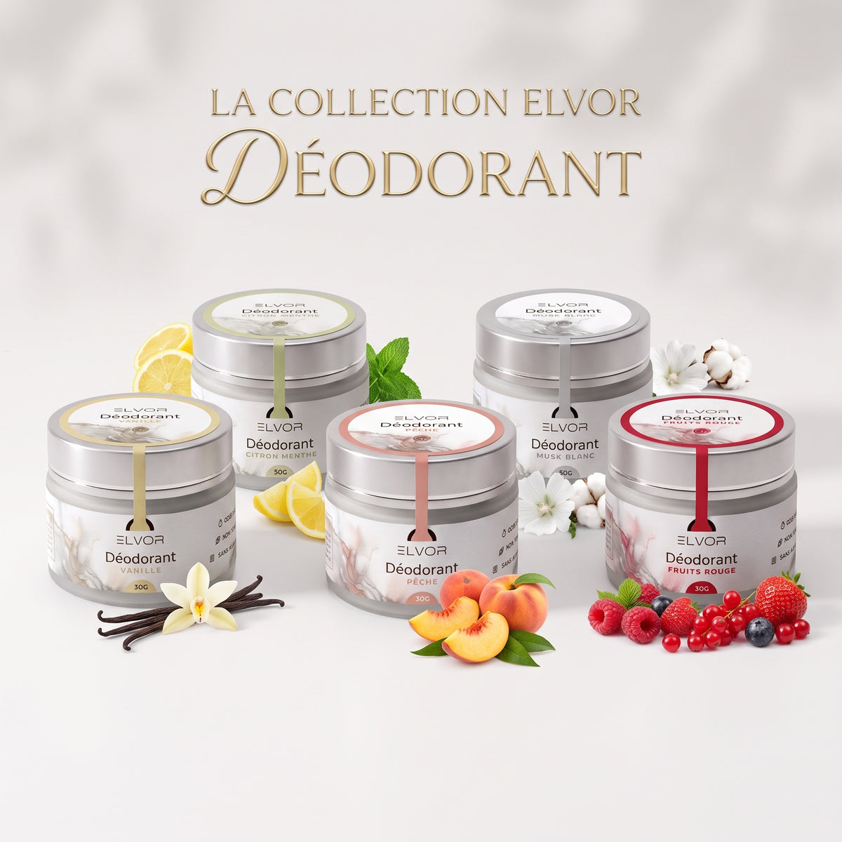ELVOR – Déodorant Naturel 50g